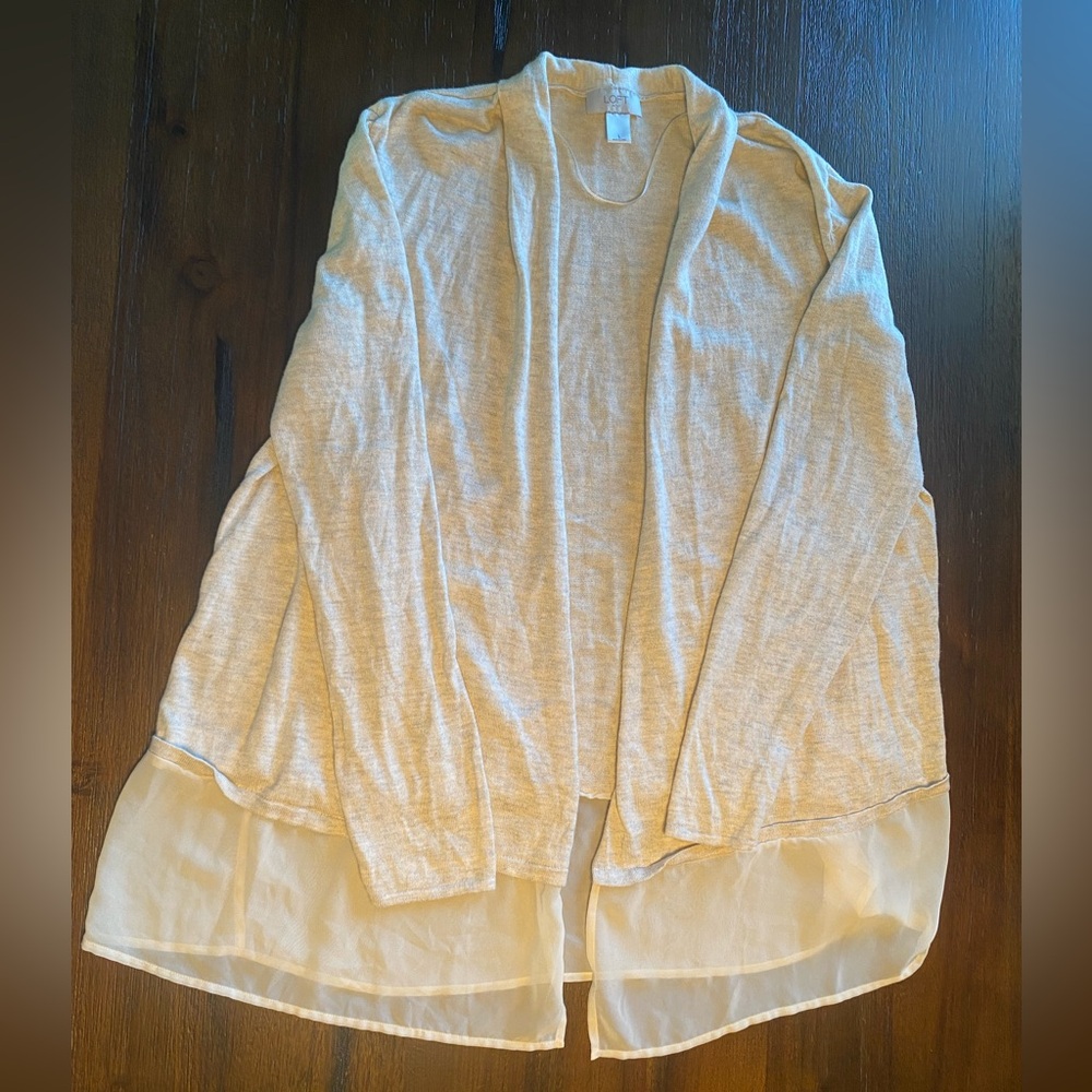LOFT Cream Lightweight Sweater